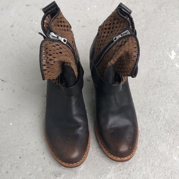 rag n bone block heel ankle boots - Picture 3 of 8